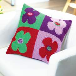 Flower Cushions Knitting Pattern - Knitting Pattern
