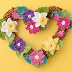 Assorted Flower Wreath Knitting Pattern - Knitting Pattern