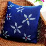 Flower Motif Cushion Knitting Pattern Knitting Pattern