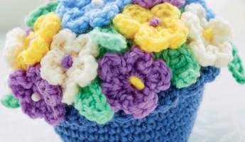 Beginner Flower Basket Crochet Pattern