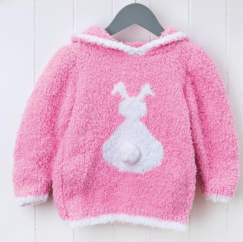 Fluffy Bunny Jumper For Children Knitting Pattern