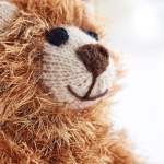 Fluffy Eyelash Teddy Bear Knitting Pattern