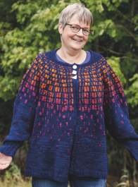 Flutterby Colourwork Cardigan Knitting Pattern