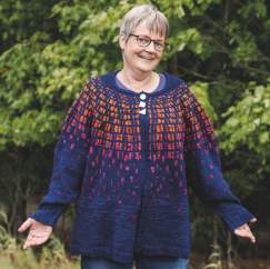Flutterby Colourwork Cardigan Knitting Pattern - Knitting Pattern