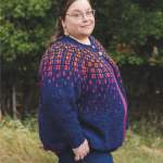 Flutterby Colourwork Cardigan Knitting Pattern Knitting Pattern