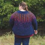 Flutterby Colourwork Cardigan Knitting Pattern Knitting Pattern