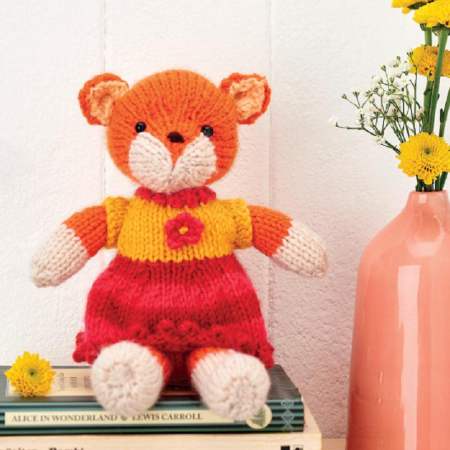 Fox In A Dress Knitting Pattern