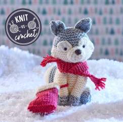 Arctic Fox Toy Knitting Pattern | Knit Vs Crochet - Knitting Pattern