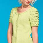 Frilled Sleeve Cardigan Knitting Pattern Knitting Pattern
