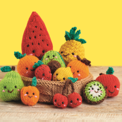 Play Fruits with Faces Knitting Pattern