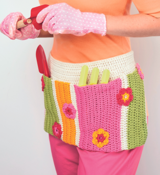 Easy Gardener’s Apron Crochet Pattern Knitting Pattern