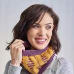 Garter Stitch Detail Cowl Knitting Pattern