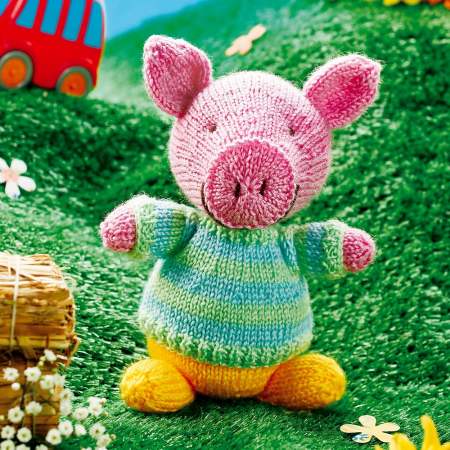 George The Pig Toy Knitting Pattern Knitting Pattern