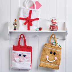 Christmas Gift Bags Knitting Pattern Knitting Pattern