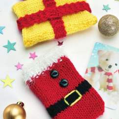 Gift Card Holders For The Big Christmas Cast On Knitting Pattern