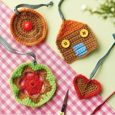 Gingerbread Decorations crochet Pattern
