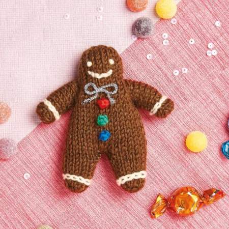 Gingerbread Man Knitting Pattern