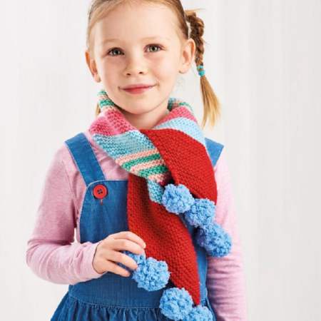 Girl’s Christmas Scarf Knitting Pattern