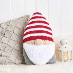 Christmas Gonk (Gnome) Cushion Knitting Pattern Knitting Pattern