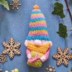 Christmas Gonk Wreath Part Six Knitting Pattern
