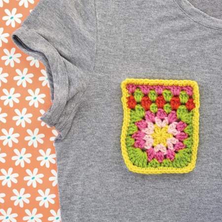 Granny Square Pockets crochet Pattern