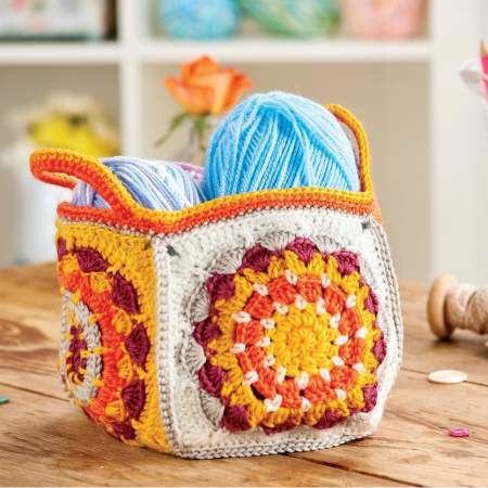Granny Square Caddy crochet Pattern