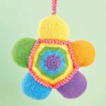 Colourful Hanging Flower Knitting Pattern Knitting Pattern