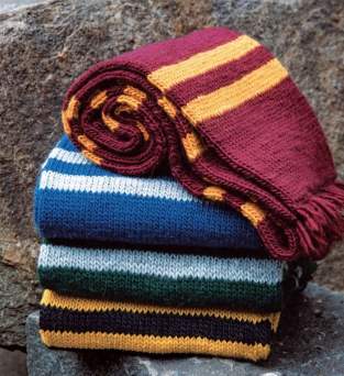 Harry Potter Stripy House Scarf Knitting Pattern | With Charts Knitting Pattern