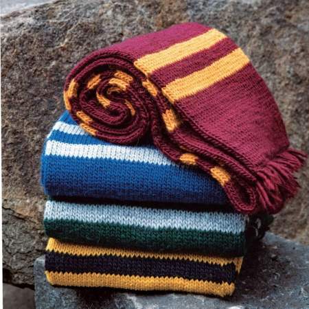 Harry Potter Stripy House Scarf Knitting Pattern | With Charts Knitting Pattern