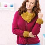 Hat, cowl and wristlets set Knitting Pattern