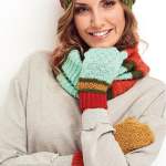 Hat, scarf and gloves set Knitting Pattern