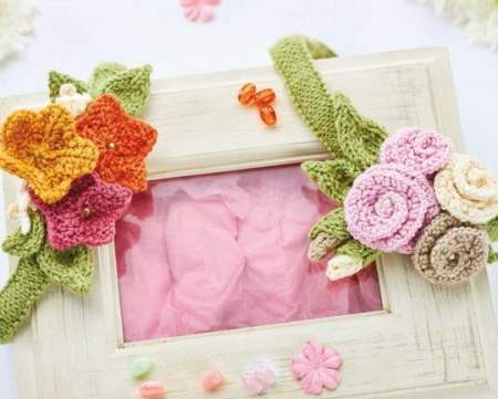 Flower garlands Knitting Pattern
