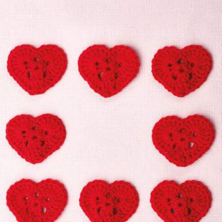 Heart Tokens crochet Pattern