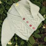 Heart Cable Baby Cardigan Knitting Pattern Knitting Pattern