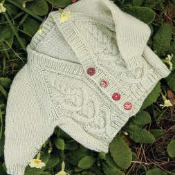 Heart Cable Baby Cardigan Knitting Pattern Knitting Pattern