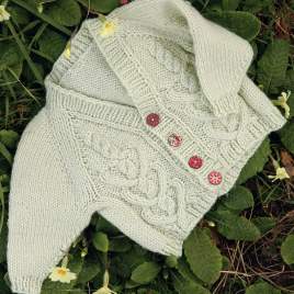 Heart Cable Baby Cardigan Knitting Pattern Knitting Pattern