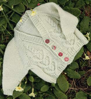 Heart Cable Baby Cardigan Knitting Pattern Knitting Pattern