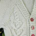 Heart Cable Baby Cardigan Knitting Pattern Knitting Pattern