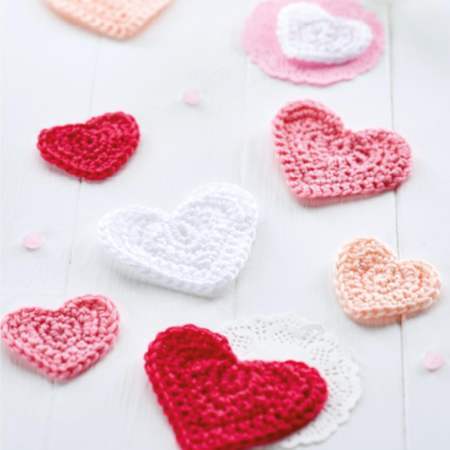 Heart Coasters crochet Pattern