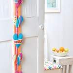 Knitted Hearts Ribbon Hanging Decoration Knitting Pattern
