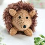 Simple Eyelash Hedgehog Toy Knitting Pattern Knitting Pattern