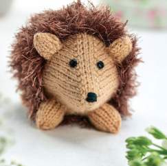 Simple Eyelash Hedgehog Toy Knitting Pattern - Knitting Pattern