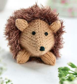 Simple Eyelash Hedgehog Toy Knitting Pattern Knitting Pattern
