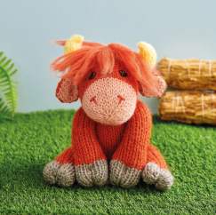 Highland Cow Toy Knitting Pattern