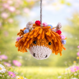 Highland Cow Bauble Knitting Pattern Knitting Pattern