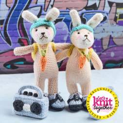 Amigurumi Easter Bunny Crochet Pattern - Hip Hop Bunny Knitting Pattern
