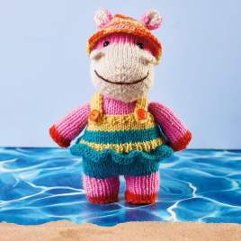 Beach Hippo Toy Knitting Pattern Knitting Pattern