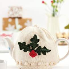 Holly Leaf Teacosy Knitting Pattern