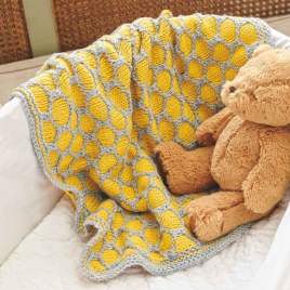 Honeycomb Baby Blanket Knitting Pattern Knitting Pattern