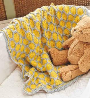Honeycomb Baby Blanket Knitting Pattern Knitting Pattern